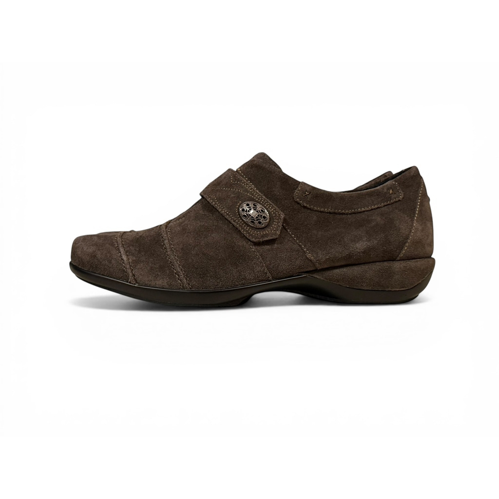 Aetrex Women's Corinne Monk Strap Brown Suede Orthotic Sz 11 EF862WB - Picture 4 of 10